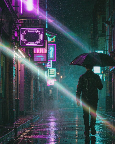 Neon Street template